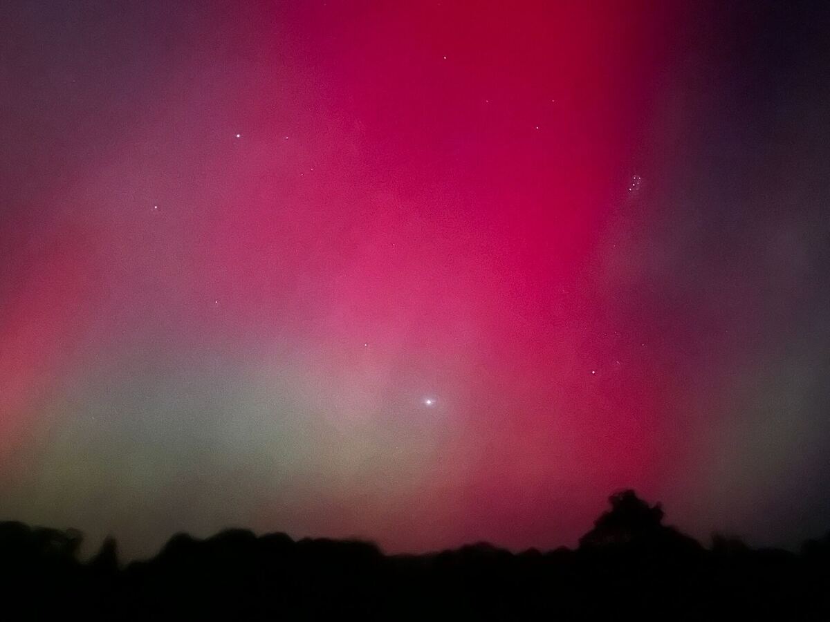 Nordlichter (Polarlichter) über Flecken Zechlin – spektakulärer Sternenhimmel